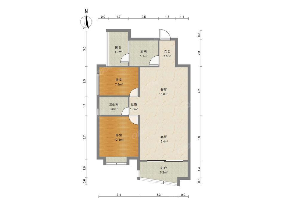 欧景城华庭南区 新出房源，户型方正，花园中间，住家安静舒适