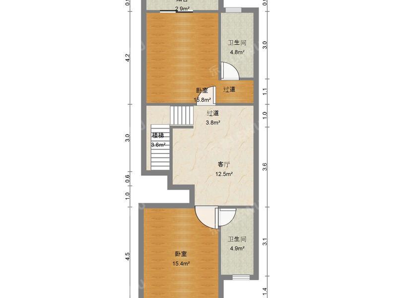中山云山雅墅二、三期户型照片_云山雅墅二、三期 3室2厅180m²整租