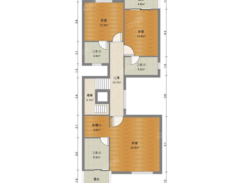 中山中山奥园爱琴湾一期户型照片_中山奥园爱琴湾一期 4室2厅237.89m²毛坯  